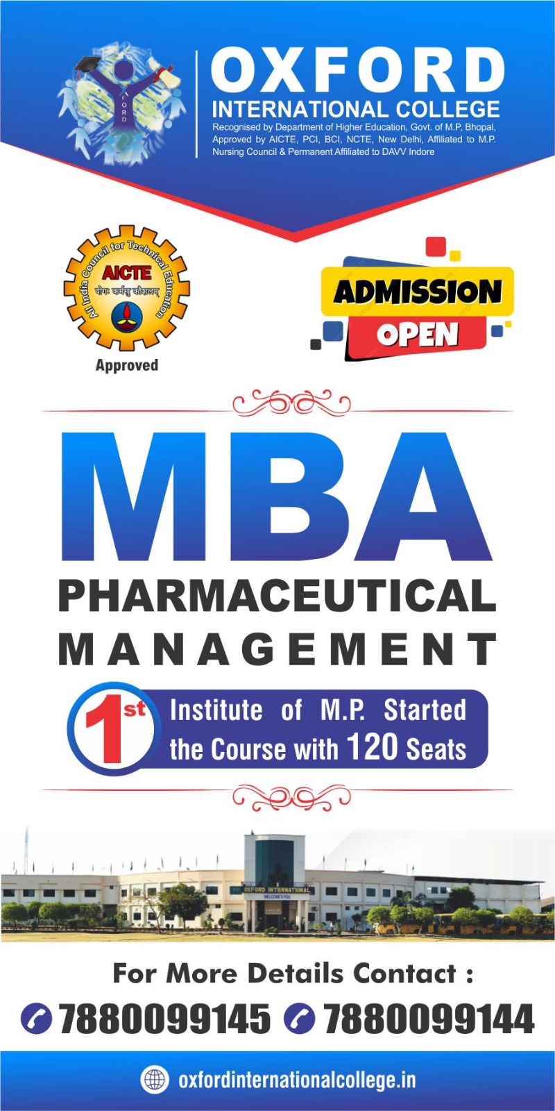 Admission Open I MBA in Pharma